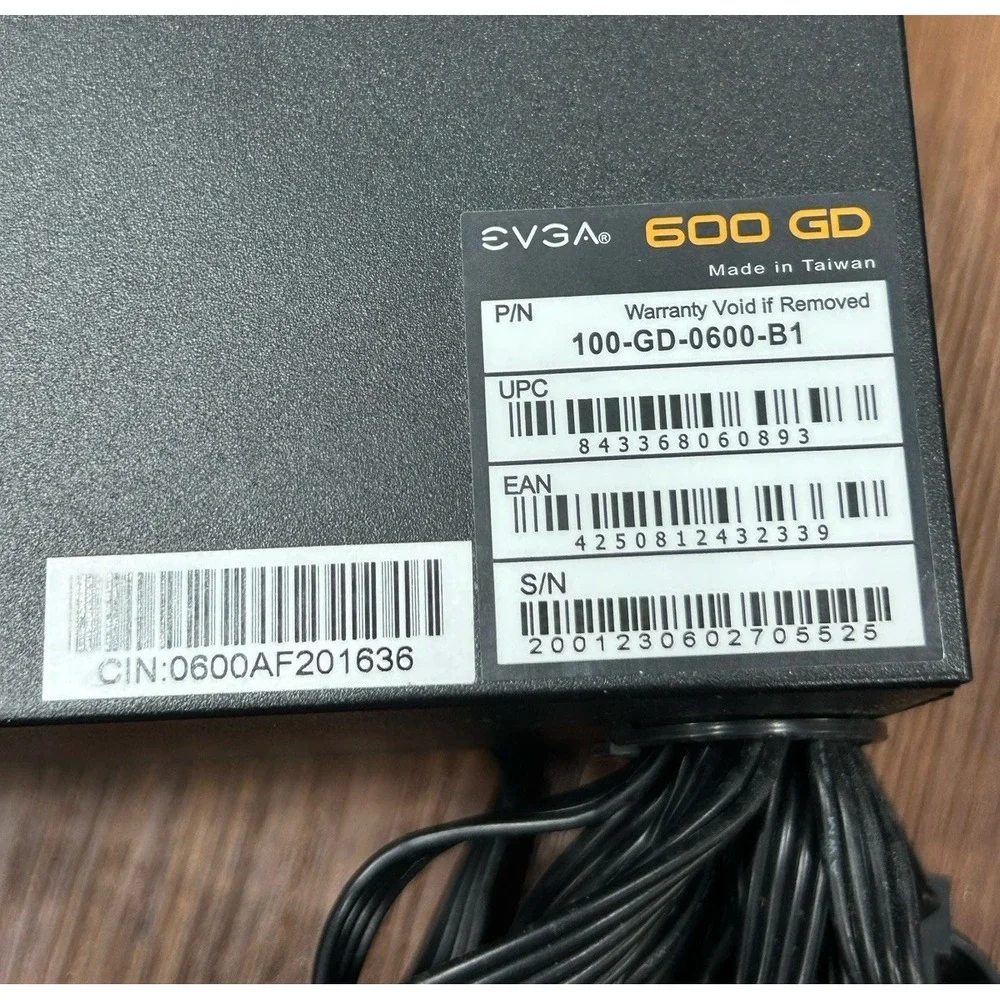 EVGA 600 GD Power Supply Not Tested READ!